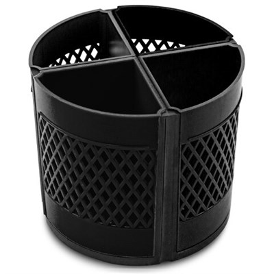 Подставка-органайзер STAFF "Octet", 4-8 отделений (трансформер), вращающаяся, черная, 238321 238321