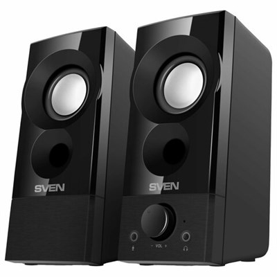 Колонки компьютерные SVEN 357, 2.0, 6 Вт, питание USB, черные, SV-018191 263169