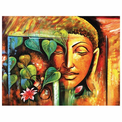 Картина по номерам 40х50 см, ОСТРОВ СОКРОВИЩ "Будда", на подрамнике, акрил, кисти, 663339 663339