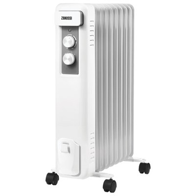 Обогреватель масляный ZANUSSI ZOH/CS-09W, 2000 Вт, 9 секций, белый, НС-1165963 456576