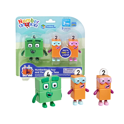 HM95355-UK Игровые фигурки Numberblocks. Четверка и вредные двойки HM95355-UK - фото 51232593