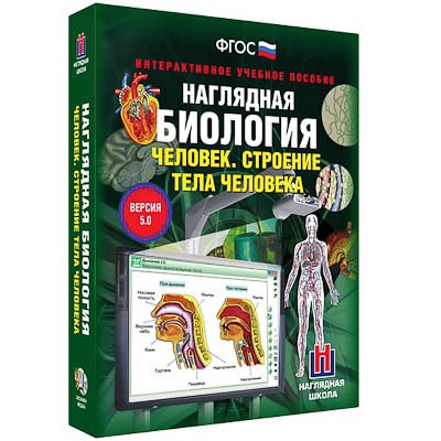 Интерактивное учебное пособие "Наглядная биология. 8 - 9 классы. Человек. Строение тела человека" 13427ED - фото 51508258