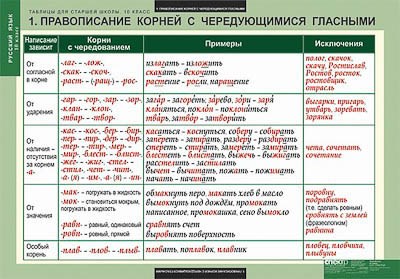 Таблицы демонстрационные "Русский язык 10 кл." - фото 51508281