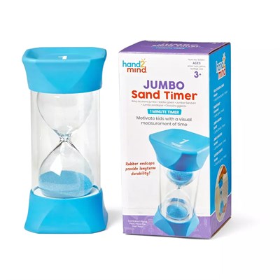 L93066 Развивающая игрушка Jumbo Sand Timer, 1-Minute L93066 - фото 52243646