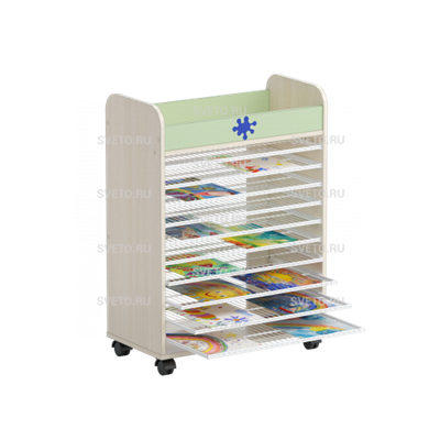 Стеллаж ИЗО «Клякса» (для сушки рисунков) 90932