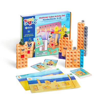 HM96321-UK Соединяющиеся кубики Numberblocks, с карточками. От 21 до 30 HM96321-UK - фото 54236381