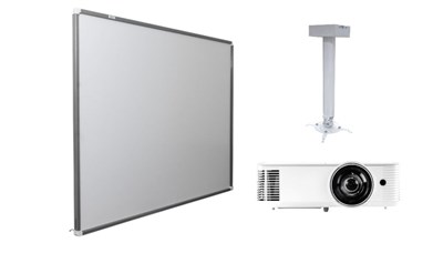 Интерактивная доска Exell 91" с проектором EXD102STW и креплением DSM-14kw EWB91EXD102STW14KW