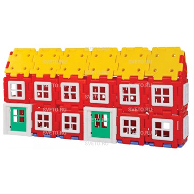 Набор Полидрон Гигант "Строительство дома" (шрифт - русский Брайль) 3-7 лет 70-7060-РБ-10
