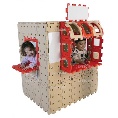 Набор Полидрон Гигант "Построй свой магазин" (шрифт - русский Брайль) 3-7 лет 70-7800-РБ-10