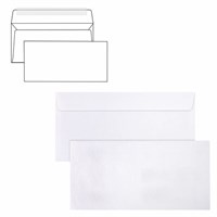 Конверты Е65 (110х220 мм), отрывная лента, 80 г/м2, КОМПЛЕКТ 25 шт., внутренняя запечатка, BRAUBERG, 122449 122449