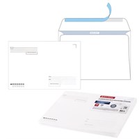 Конверты С4 (229х324 мм), отрывная лента, Куда-Кому, внутренняя запечатка, 100 г/м2, КОМПЛЕКТ 50 шт., BRAUBERG, 112183 112183