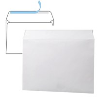 Конверты С4 (229х324 мм), отрывная лента, 100 г/м2, КОМПЛЕКТ 500 шт., внутренняя запечатка, С4НКРс 112182