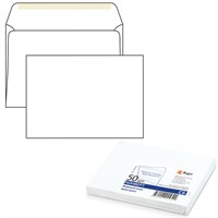 Конверты С6 (114х162 мм), клей, 80 г/м2, КОМПЛЕКТ 50 шт., внутренняя запечатка, 200.50 124164