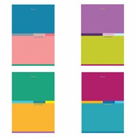 Тетрадь А4, 60 л., BRAUBERG, скоба, клетка, обложка картон, "Color", 404043