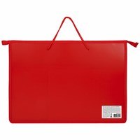 Папка для рисунков и чертежей ПИФАГОР А3, пластик, красная, 271133 271133