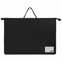 Папка для рисунков и чертежей ПИФАГОР А3, пластик, черная, 271135 271135