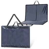 Папка для рисунков и чертежей, А1, 920х660 мм, "Пленэр-1", с ручками, кожзам и ткань, черная, 674/1 223110