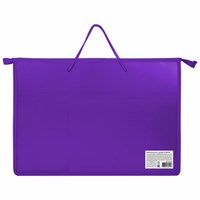 Папка для рисунков и чертежей ПИФАГОР А3, пластик, фиолетовая, 271136 271136