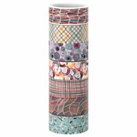 Клейкие WASHI-ленты для декора "Микс №3", 15 мм х 3 м, 7 цветов, рисовая бумага, ОСТРОВ СОКРОВИЩ, 661711 661711