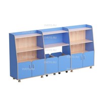 Комплект шкафов для игрушек и пособий “Василек-3”