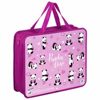 Папка на молнии с ручками ЮНЛАНДИЯ А4, 1 отделение, пластик, ширина 80 мм, 