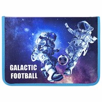 Папка для труда на молнии ЮНЛАНДИЯ А4, 1 отделение, откидная планка, органайзер, 