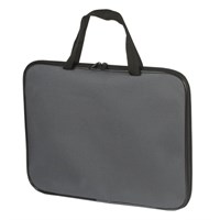 Папка на молнии с ручками А4, серая, 350х270 мм, 221995 221995