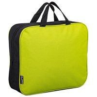 Папка на молнии с ручками STAFF EVERYDAY, А4, ширина 80 мм, полиэстер, зеленая, 270742 270742