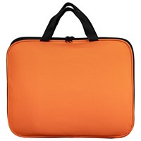Папка на молнии с ручками STAFF EVERYDAY, А4, полиэстер, ярко-оранжевая, 270735 270735