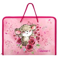 Папка для труда на молнии с ручками ПИФАГОР А4, 1 отделение, пластик, органайзер, 