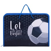 Папка для труда на молнии с ручками ПИФАГОР А4, 1 отделение, пластик, органайзер, 