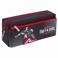 Пенал мягкий ЮНЛАНДИЯ, 2 отделения, полиэстер, 