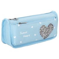 Пенал мягкий ЮНЛАНДИЯ, 2 отделения, полиэстер, 