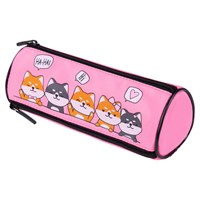 Пенал мягкий BRAUBERG, 3 отделения, нейлон, 21х7х7 см, 