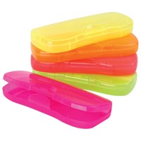 Пенал-футляр пластиковый, цвет ассорти, ПН61 103680