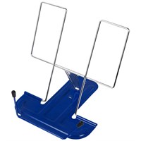 Подставка для книг и учебников BRAUBERG LINE, металлическая, синяя, европодвес, 237966 237966