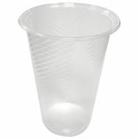 Стакан одноразовый ПЛОТНЫЙ 200 мл, КОМПЛЕКТ 4000 шт. (20 упаковок по 200 шт.), прозрачный, ПП, 607819 607819