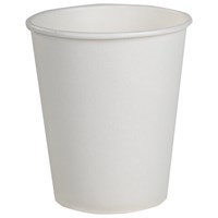 Стакан одноразовый бумажный 165/195 мл, D 70 мм, КОМПЛЕКТ 100 шт.,однослойные, белые, холодное/горячее, Ve, ФОРМАЦИЯ, HB70-195-0000-100 603865