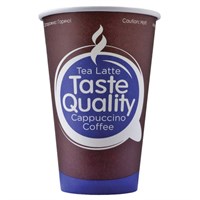 Стакан одноразовый бумажный 300/340 мл, D 80 мм, КОМПЛЕКТ 50 шт., однослойные, Taste Quality, холодное/горячее, Ve, ФОРМАЦИЯ, HB80-340-0398 606198