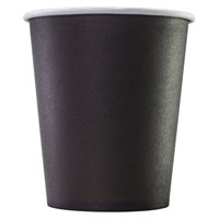 Стакан одноразовый бумажный 250/280 мл, D 80 мм, КОМПЛЕКТ 75 шт., однослойные, ЧЕРНЫЕ, холодное/горячее, ФОРМАЦИЯ, HB80-280-0458 606200