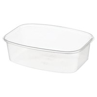 Одноразовый контейнер 350 мл, КОМПЛЕ КТ 100 шт., БЕЗ КРЫШКИ, 138х102 прозрачные, ПП, ЮПЛАСТ, ЮУПМ3314 607535