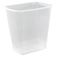 Одноразовый контейнер 500 мл, КОМПЛЕКТ 100 шт., БЕЗ КРЫШКИ, 108х82 мм прозрачные, ПП, ЮПЛАСТ, ЮУПМ2595 607533