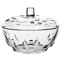 Сахарница, с крышкой, диаметр 140 мм, фактурное стекло, PASABAHCE 