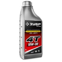 Полусинтетическое масло ЗУБР EXTRA 4Т-10W30, для 4-тактных двигателей, 1 л, 70610-1 671154