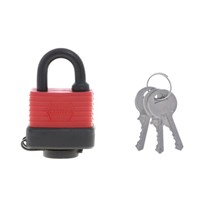 Замок навесной всепогодный, ширина 50 мм, сталь, дужка d-9 мм, английский, 3 ключа, MATRIX, 91824 671000