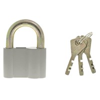 Замок навесной, ширина 80 мм, цинковый сплав, дужка d-14 мм, финский, 3 ключа, СИБРТЕХ, ЗН2-26, 91628 670992