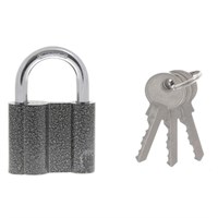 Замок навесной, ширина 60 мм, чугун, дужка d-9 мм, английский, 3 ключа, СИБРТЕХ, ЗН2-М1, 91611 670986