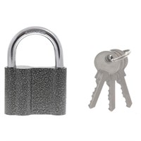 Замок навесной, ширина 80 мм, чугун, дужка d-11 мм, английский, 3 ключа, СИБРТЕХ, ЗН2-М1, 91613 670988