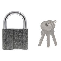 Замок навесной, ширина 70 мм, чугун, дужка d-10 мм, английский, 3 ключа, СИБРТЕХ, ЗН2-М1, 91612 670987