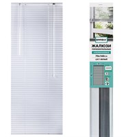 Жалюзи горизонтальные BRABIX 70х160 см, АЛЮМИНИЙ, цвет белый, 606036 606036